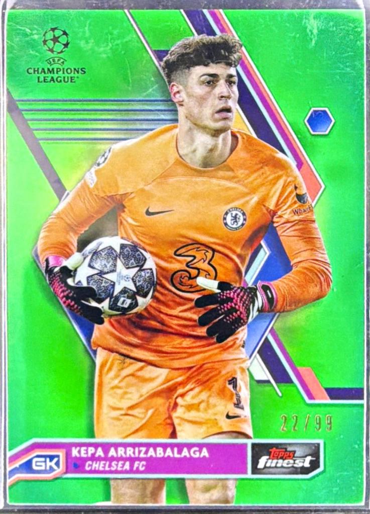 Kepa Arrizabalaga #123 2022 Topps Finest UEFA Club Competitions