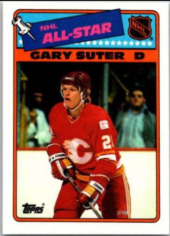 Gary Suter #11 Hockey Cards 1988 Topps Stickers