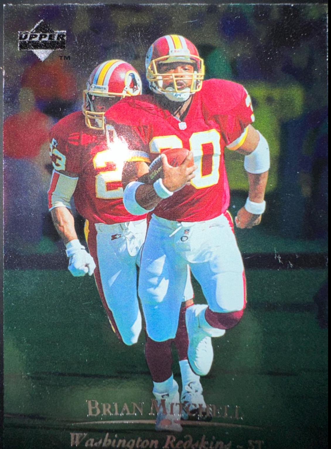 Brian Mitchell #30 Football Cards 1996 Upper Deck Silver