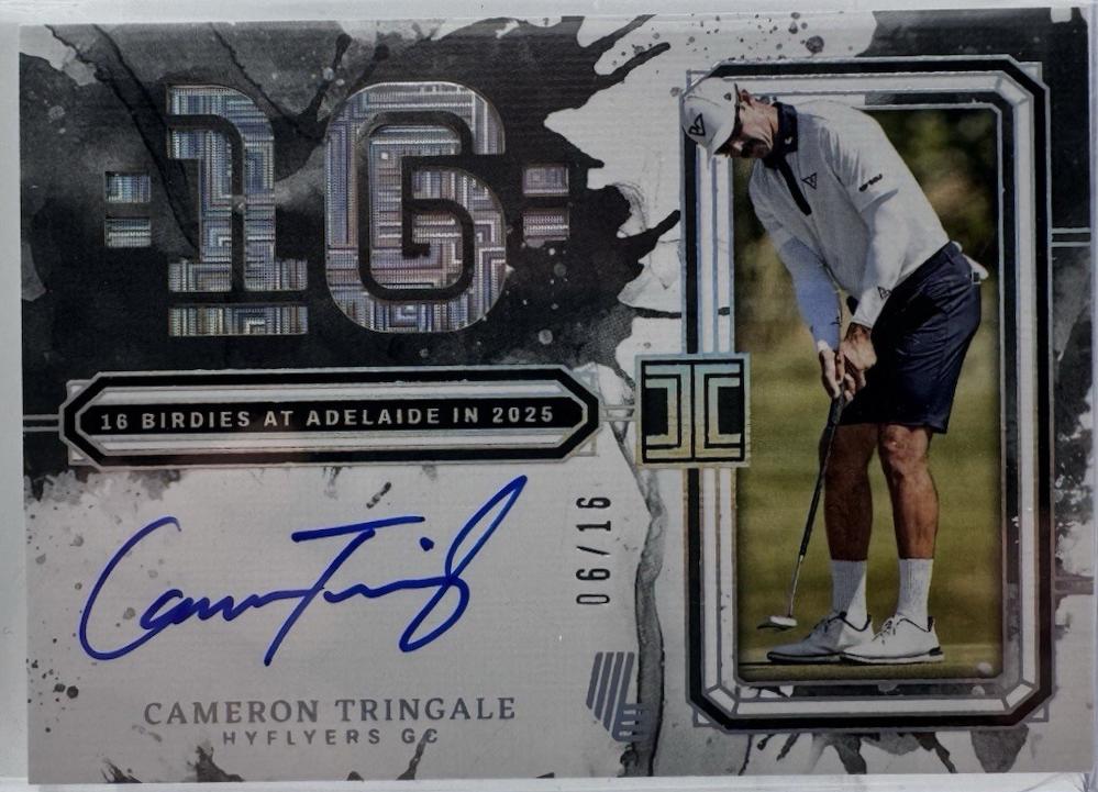 Cameron Tringale #7 2025 Panini Impeccable LIV Birdies Signature Golf