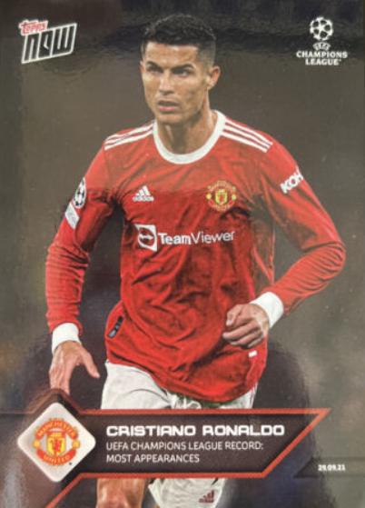Cristiano Ronaldo #36 Soccer Cards 2021 Topps Now UEFA Champions League