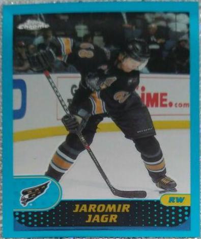 Jaromir Jagr #32 Hockey Cards 2001 Topps Chrome
