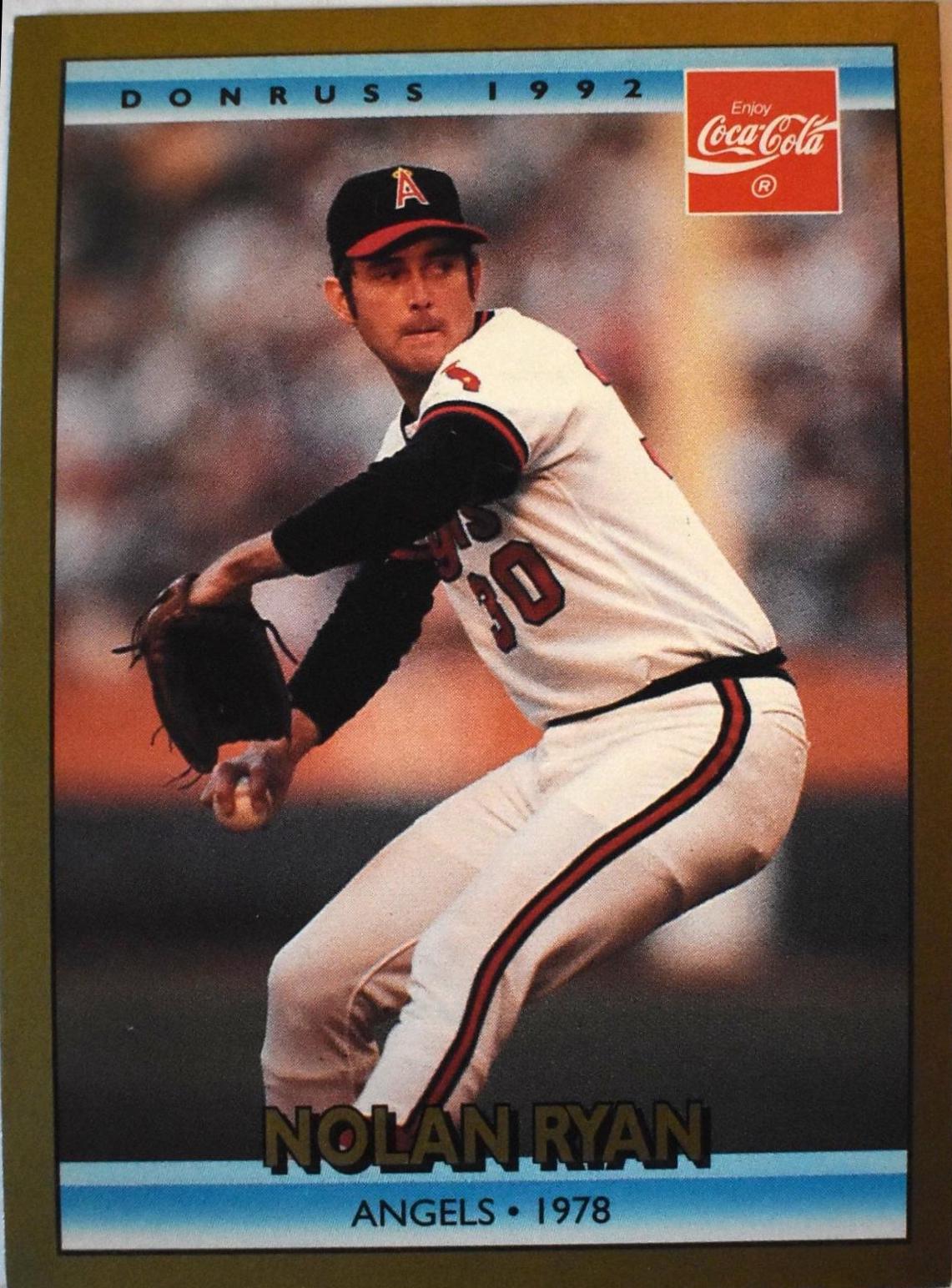 Nolan Ryan #12 Baseball Cards 1992 Donruss Coca Cola Nolan Ryan