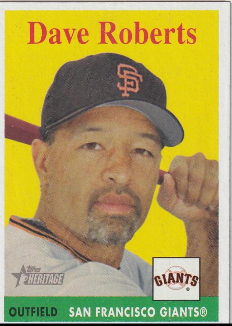 Dave Roberts #38 Baseball Cards 2007 Topps Heritage