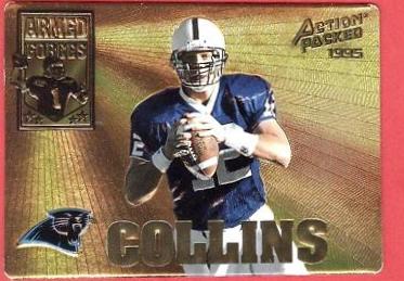 Kerry Collins #AF11 Football Cards 1995 Action Packed 24KT Armed Forces