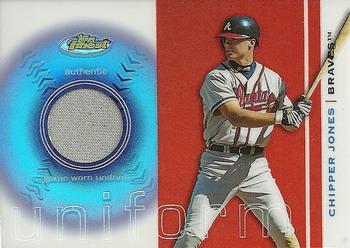 Chipper Jones #FRU-CJ Baseball Cards 2003 Finest Uniform Relics