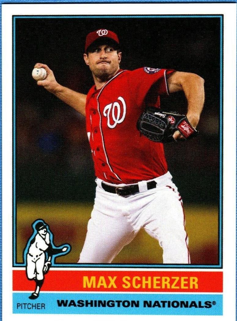 Max Scherzer #39 Baseball Cards 2018 Topps Throwback Thursday