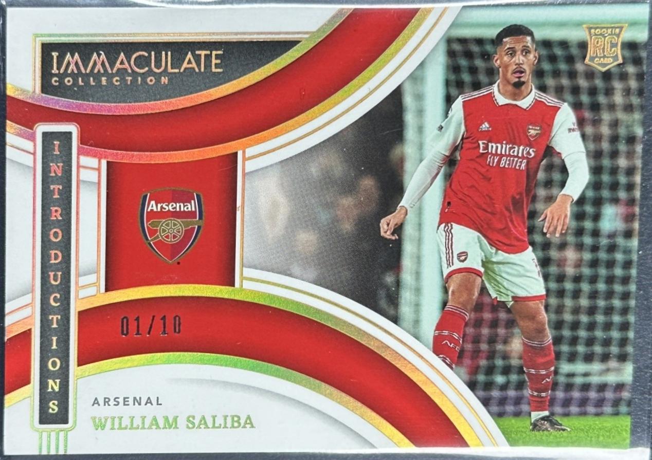 William Saliba #4 2022 Panini Immaculate Collection Introductions Soccer