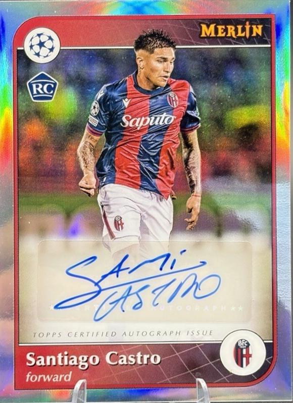 Santiago Castro #AU-SC Prices | 2024 Topps Merlin UEFA Autograph
