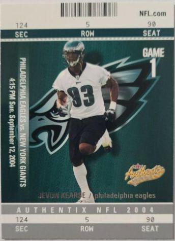 Jevon Kearse #83 2004 Fleer Authentix Football