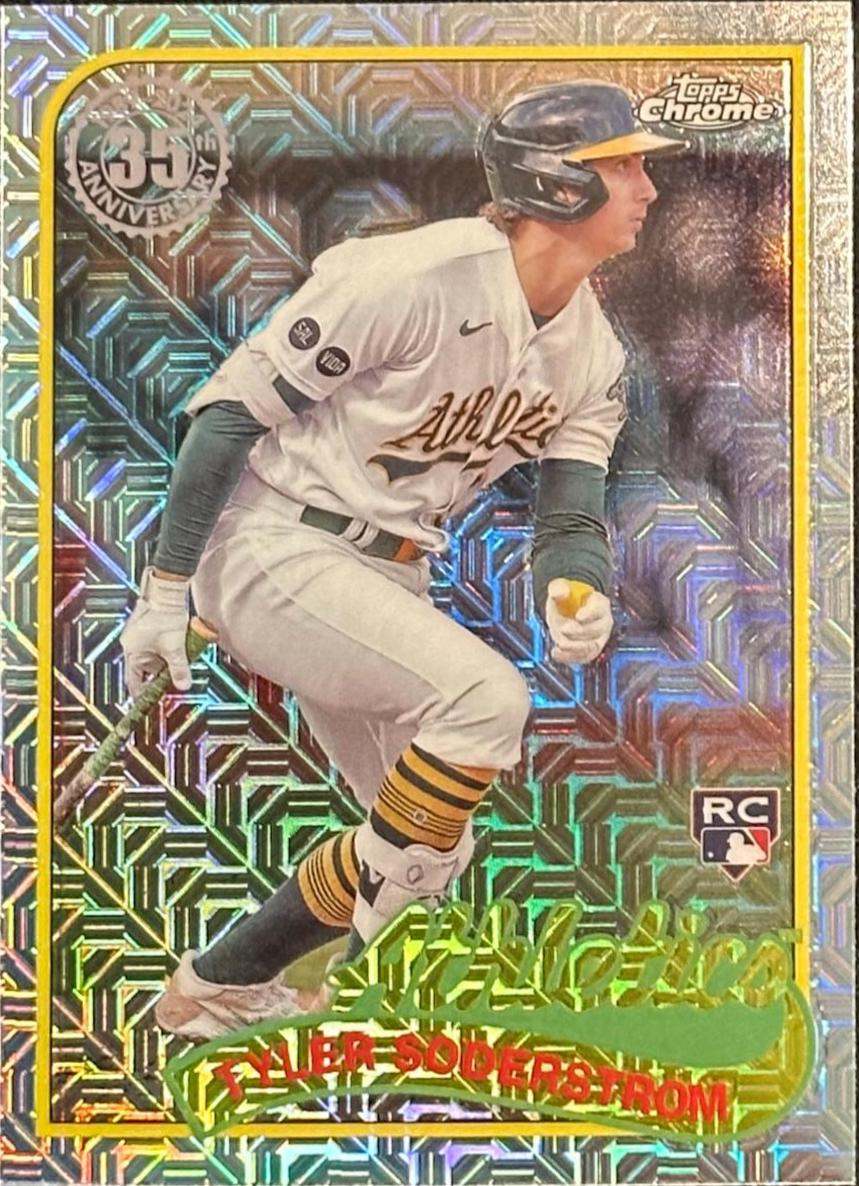 Tyler Soderstrom #2T89C-15 Baseball Cards 2024 Topps 1989 Chrome Silver Pack