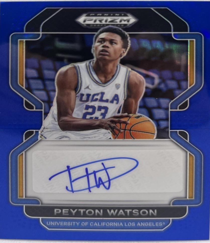 Peyton Watson [Blue Prizm] #DP-PWA