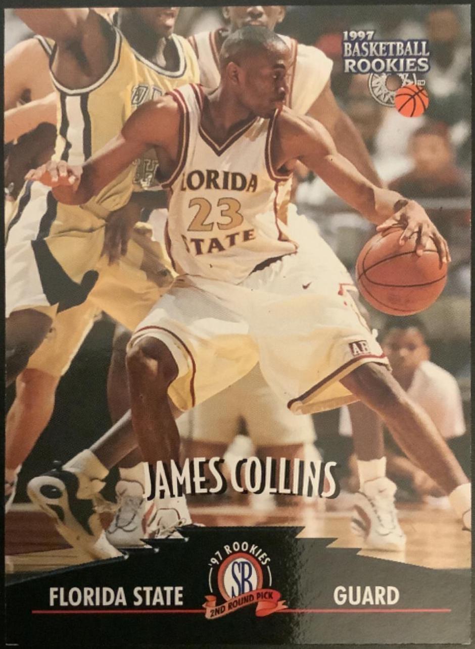 James Collins #18 Basketball Cards 1997 Score Board Rookies