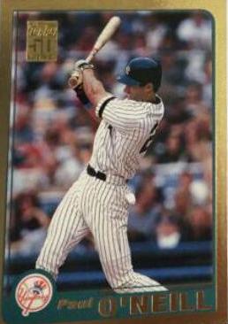Paul O'Neill #30 Baseball Cards 2001 Topps Gold