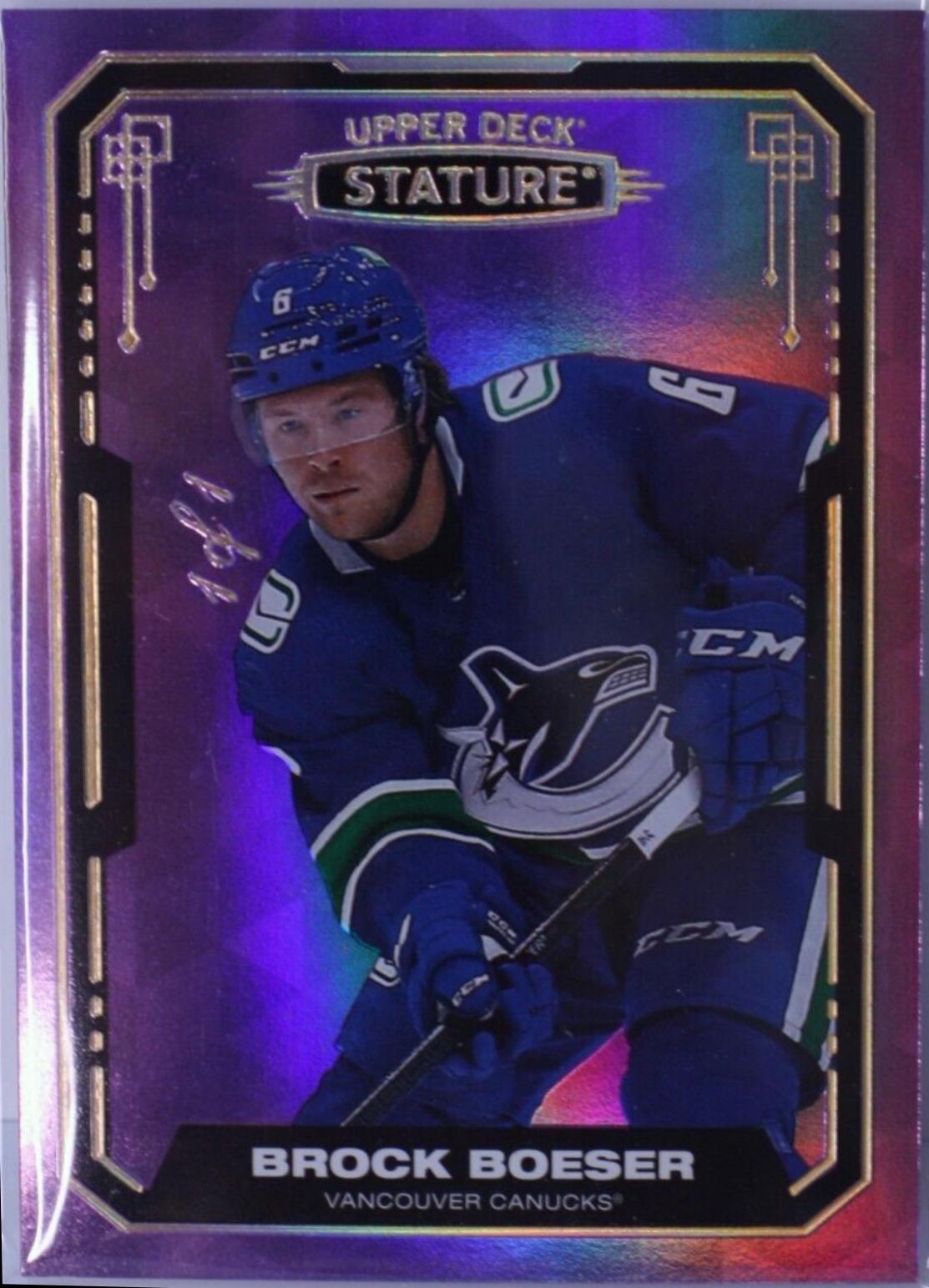 Brock Boeser #84 2021-22 Upper Deck Stature Hockey