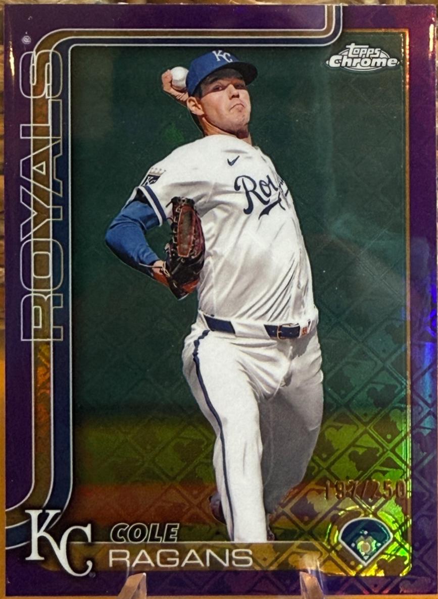 Cole Ragans #151 2025 Topps Chrome Logofractor Baseball