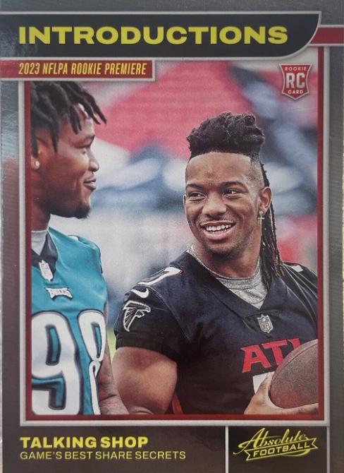 Bijan Robinson, Jalen Carter #6 Football Cards 2023 Panini Absolute Introductions