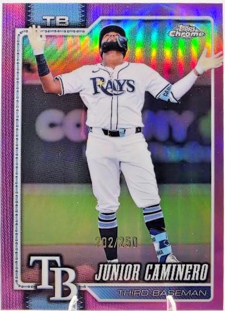 Junior Caminero [Pink Refractor] (2026 Topps Chrome)
