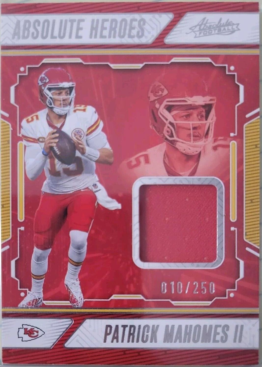 Patrick Mahomes II #AHM-PMS Football Cards 2024 Panini Absolute Heroes Memorabilia