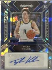 Tyler Kolek [Blue Ice] #19 Basketball Cards 2024 Prizm Draft Picks Autograph Prices