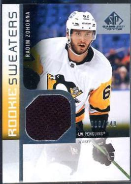 Radim Zohorna #RS-RZ Hockey Cards 2021 SP Game Used Rookie Sweaters
