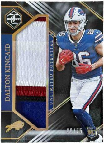 Dalton Kincaid #8 Football Cards 2023 Panini Limited Unlimited Potential