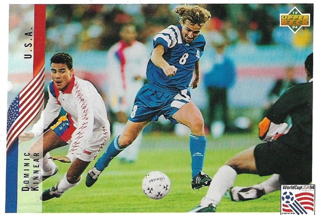 Dominic Kinnear #22 Soccer Cards 1994 Upper Deck World Cup Soccer