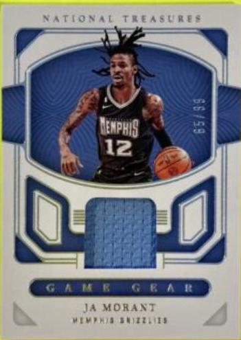 Ja Morant #GG-GMJ Basketball Cards 2022 Panini National Treasures Game Gear
