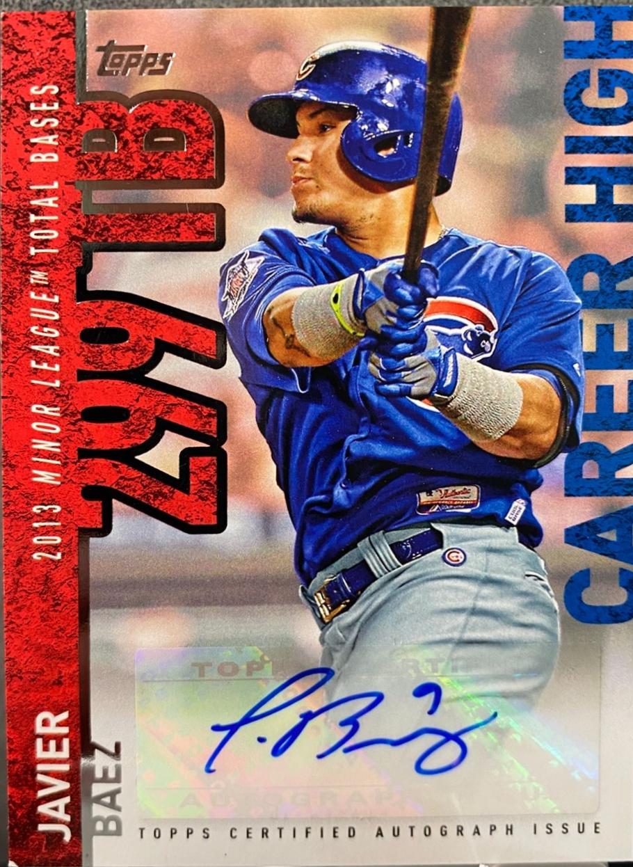 Javier Baez #CH-JB 2015 Topps Career High Autographs Baseball