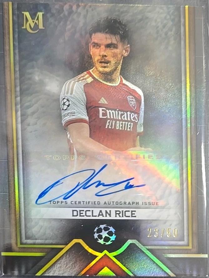 Declan Rice [Gold] #AA-DR3 Prices | 2023 Topps Museum UCL Archival ...