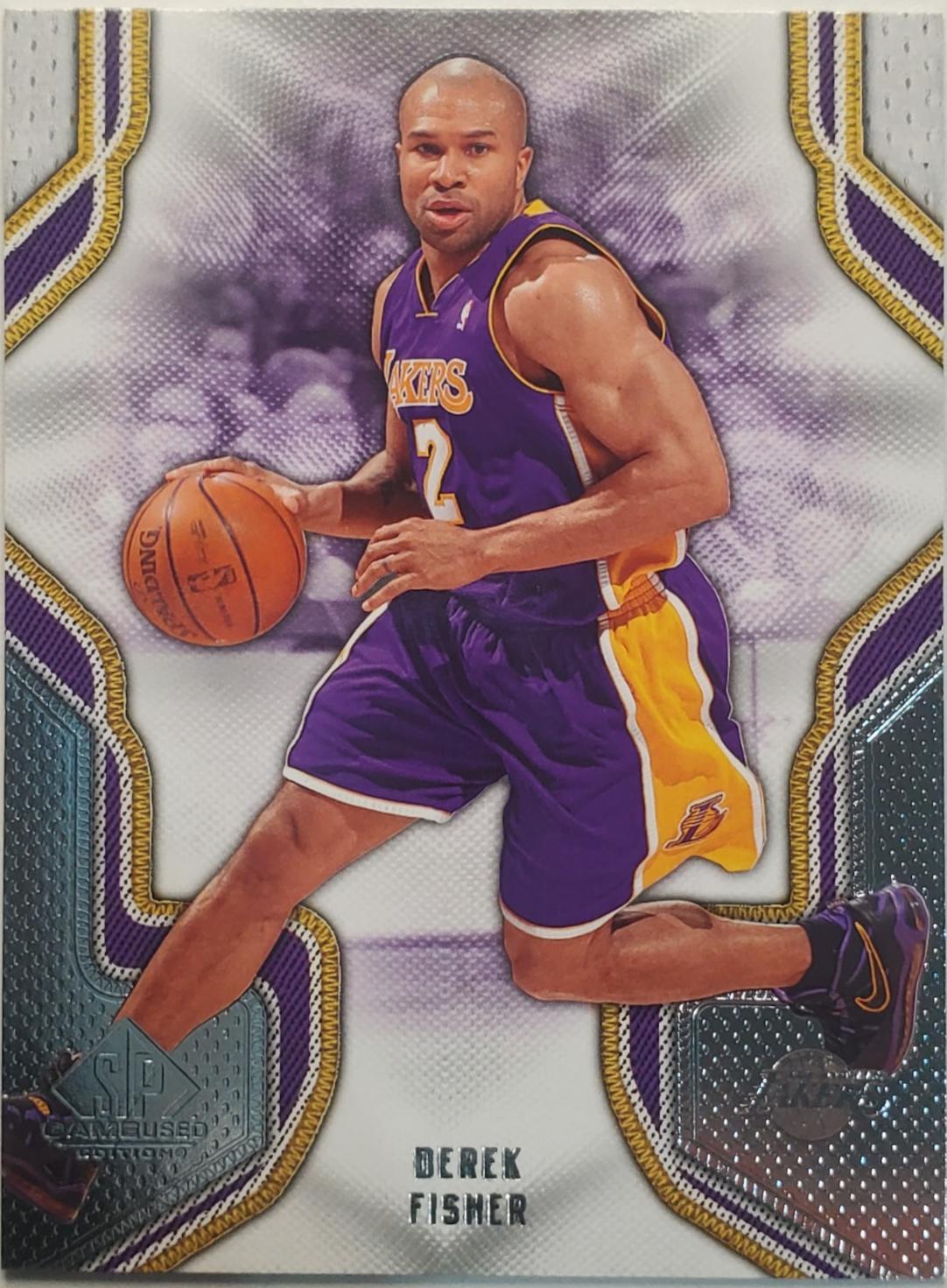 Derek Fisher #27 Basketball Cards 2009 SP Game Used