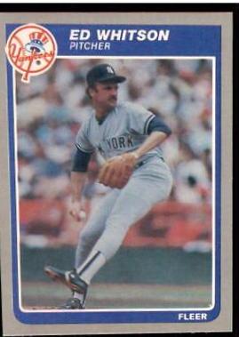 Ed Whitson #U-129 Baseball Cards 1985 Fleer Update