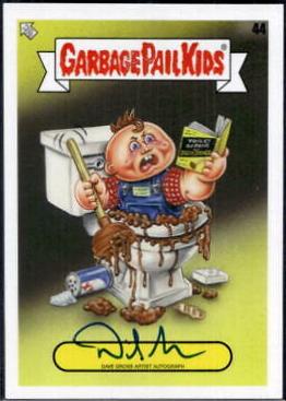 Artist Autograph #44 Garbage Pail Kids Book Worms