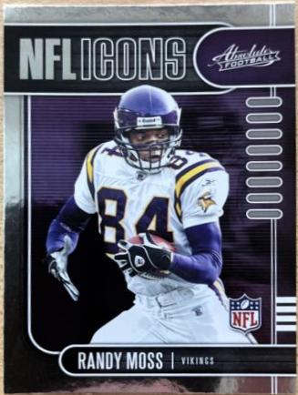 Randy Moss #6 Football Cards 2019 Panini Absolute NFL Icons