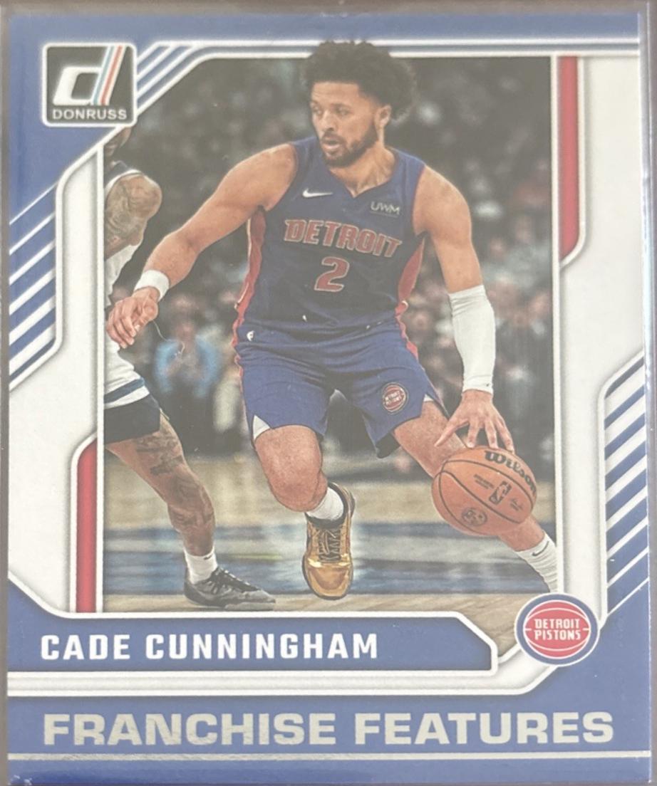 Cade Cunningham #22 Basketball Cards 2024 Panini Donruss Franchise Features