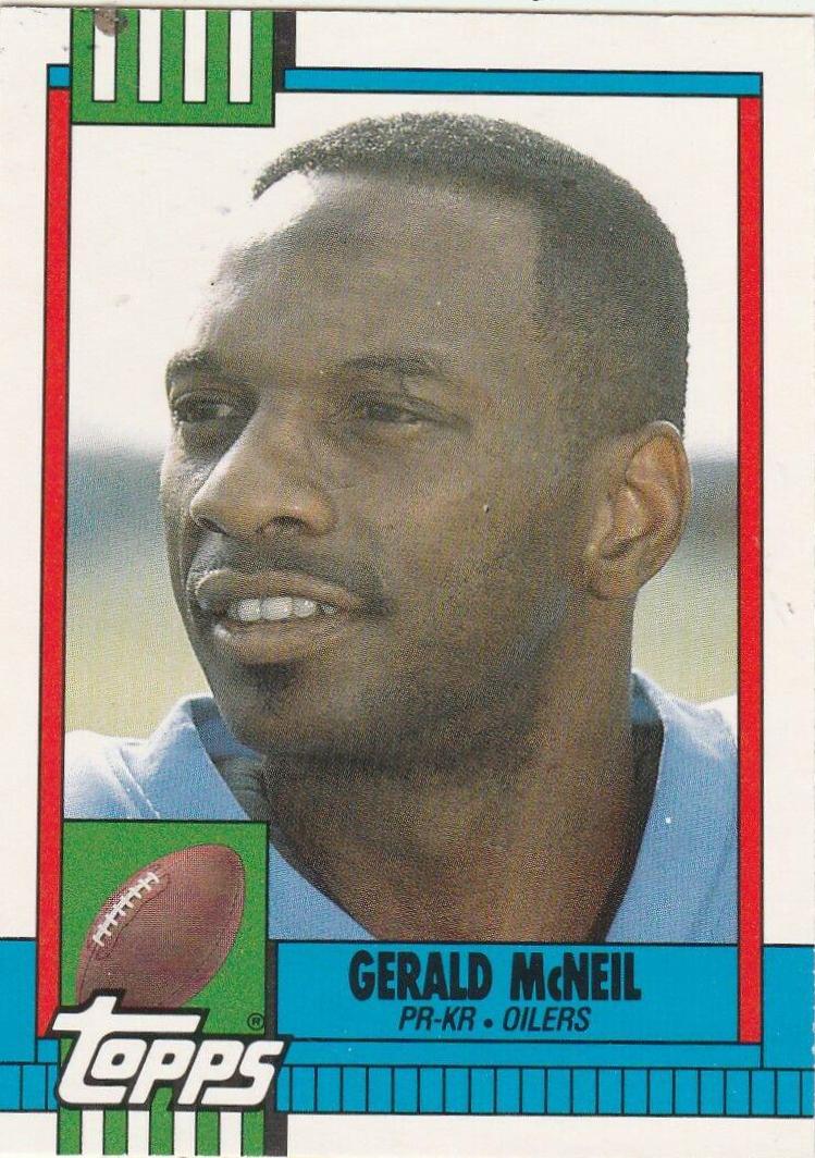 Gerald McNeil #1T Football Cards 1990 Topps Traded