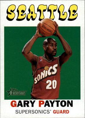 Gary Payton #8 Basketball Cards 2000 Topps Heritage