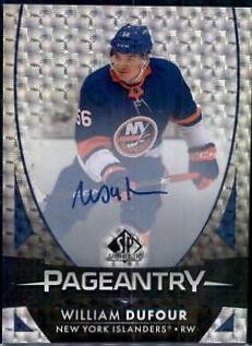 William Dufour #P-84 Hockey Cards 2023 SP Authentic Pageantry Autograph