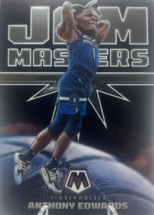 Anthony Edwards #4 Basketball Cards 2021 Panini Mosaic Jam Masters