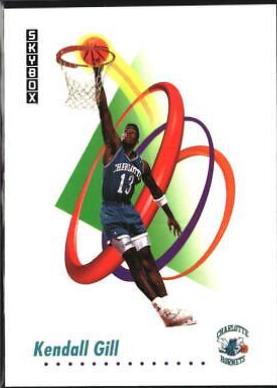Kendall Gill #27 Basketball Cards 1991 Skybox