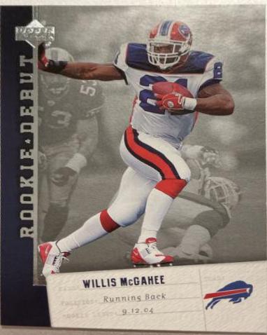 Willis McGahee #10 Football Cards 2006 Upper Deck Rookie Debut
