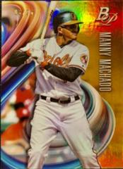 Manny Machado [Orange] #28 Baseball Cards 2018 Bowman Platinum Prices