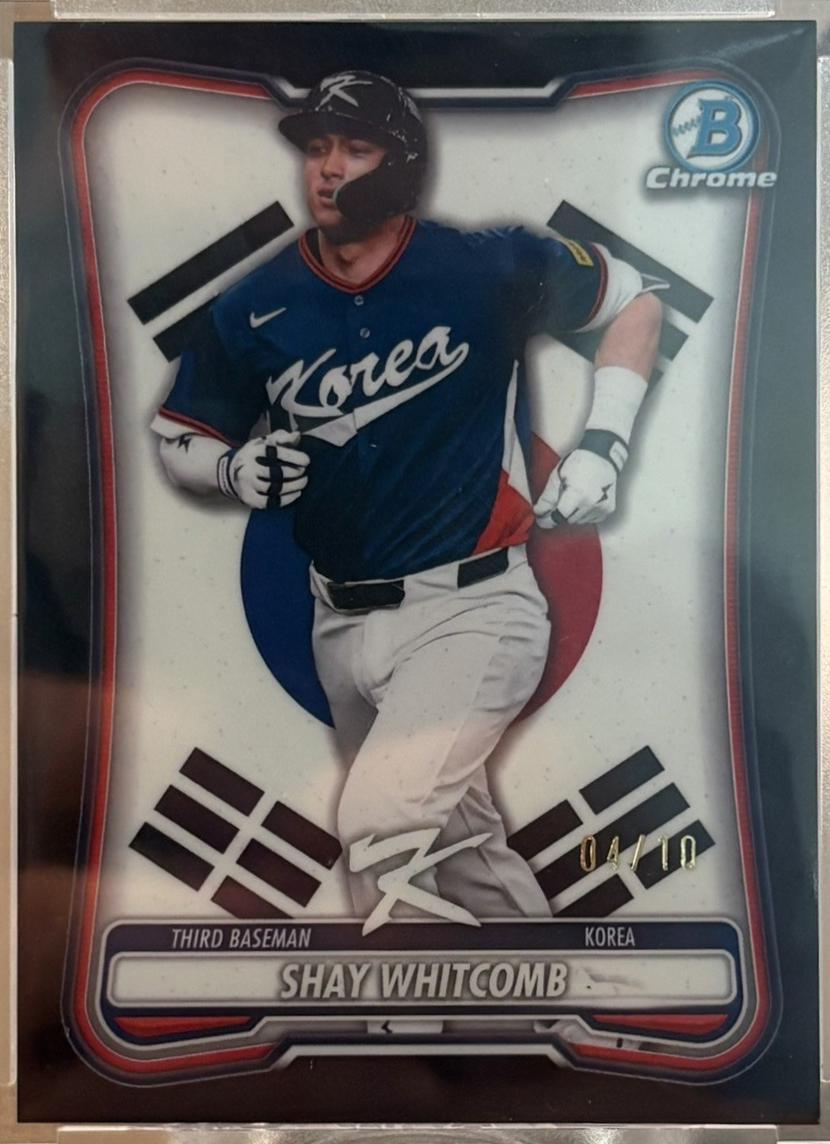 Shay Whitcomb #WBC-80 2026 Bowman Chrome Wbc Flag Baseball
