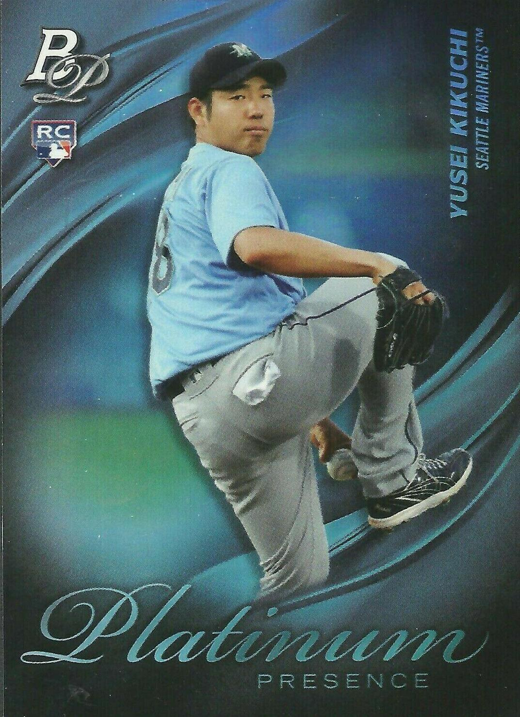Yusei Kikuchi #PP-1 Baseball Cards 2019 Bowman Platinum Presence