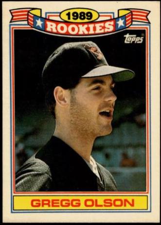 Gregg Olson #22 Baseball Cards 1990 Topps Glossy Rookies