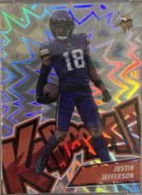 Justin Jefferson #K2 Football Cards 2023 Panini Absolute Kaboom Vertical