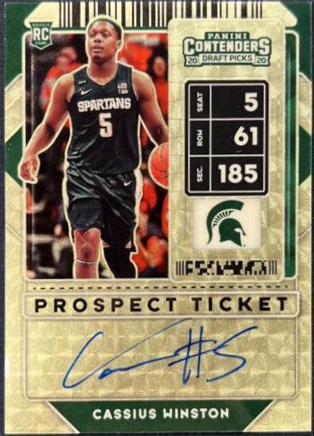 Cassius Winston [Gold Autograph] #70
