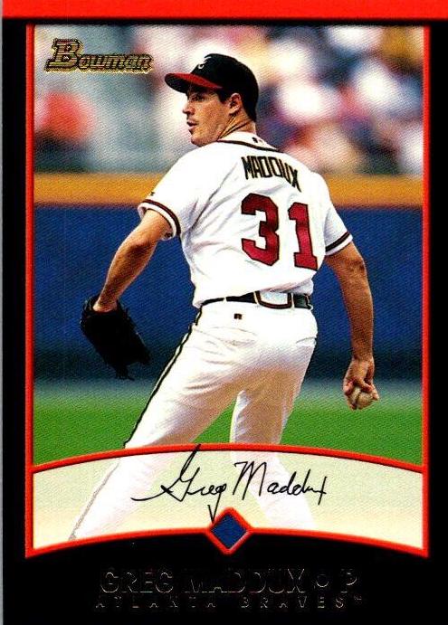 Greg Maddux #16 Baseball Cards 2001 Bowman