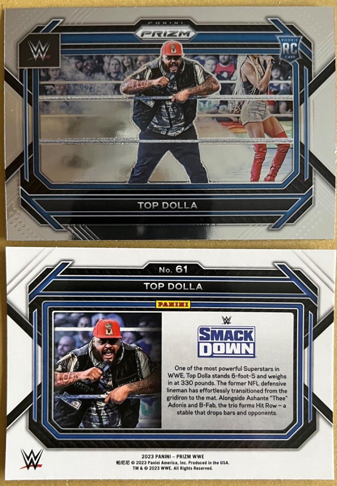 Top Dolla #61 Wrestling Cards 2023 Panini Prizm WWE