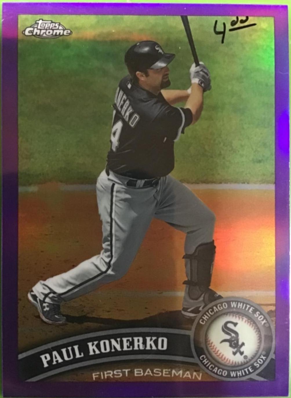 Paul konerko #159 Baseball Cards 2011 Topps Value Box Chrome Refractor
